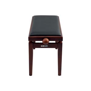 Quik Lok-PB/100 WN S Banco de piano de madera Altura ajustable Banco de piano de madera Satén Nogal Negro - Product Image 2