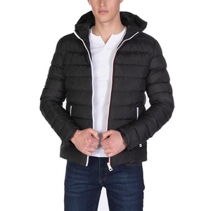 Veste matelassée personnalisée pour hommes avec capuche nouveau design veste légère d'hiver grande taille imperméable et respirant fermeture à glissière en cuir de vache - Product Image 3