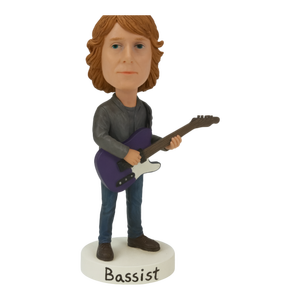 तेजी से वितरण रॉक गिटारवादक बोबलहेड हाथ से चित्रित राल संगीत संग्रहणीय बैंड प्रशंसकों के विंटेज कमरे की सजावट - Product Image 2