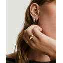 Aros Dobles Jojo, Joyería Elegante de Aleación con Construcción Metálica Resistente - Product Image 2