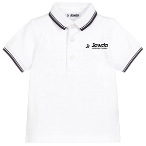 เสื้อกอล์ฟเด็กผ้าฝ้ายแท้ 100% คุณภาพสูง แบบเรียบง่าย สกรีนโลโก้ได้ ขายส่ง ราคาดีที่สุด - Product Image 1