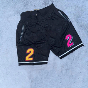 Short en maille épaisse respirante Short en maille de basket-ball imprimé par sublimation pour hommes - Product Image 2