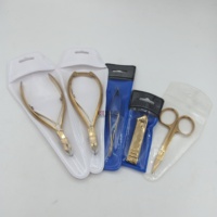 Pince à ongles plasma professionnelle, pour les cuticules, en acier inoxydable, or, meilleur prix, qualité, logo personnalisé, 1 pièce