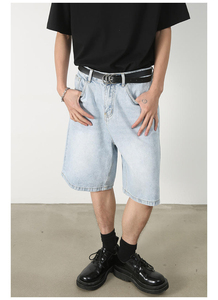 Pantalones cortos de mezclilla de diseño personalizado para hombre - Product Image 4