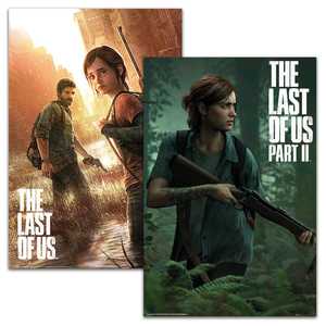 Poster mural For the Last of Us au design moderne, présentant les parties I et II - Product Image 3