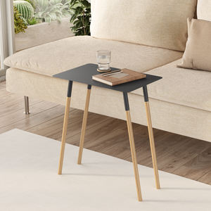Table d'appoint en bois Jersey Metal Industrial Gray Elegant Stylish Modern and Modular Coffetable Livraison GRATUITE en Europe Coffee Table - Product Image 2