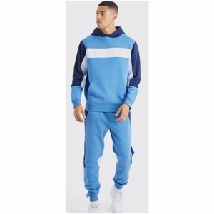 Chándal de otoño para hombre de calidad superior, chándal para correr, logotipo personalizado impreso, Sudadera con capucha de lana de algodón 100%, patrón sólido completamente - Product Image 1