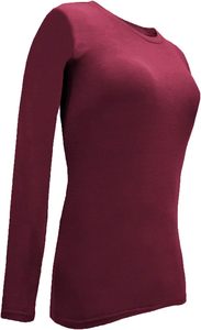 Bordado estampado moda manga larga debajo de Scrubs Camiseta de manga larga médico mujeres Enfermería Médica debajo de camisas Accesorios - Product Image 5