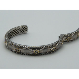 Elegante. Bracciale in argento Sterling 925 e diamanti 18K gioiello unico ed elegante - Product Image 3