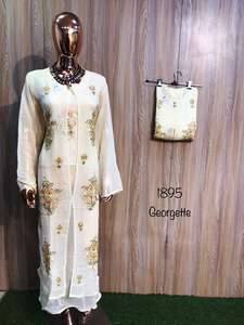 ชุดสูทงานปาร์ตี้ปักด้วยมือดีไซน์เนอร์ทันสมัยสไตล์อินเดียแบบดั้งเดิม - Product Image 2