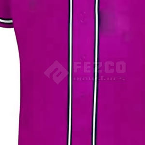 Uniforme de baseball pour hommes sur mesure OEM, 100% polyester respirant, séchage rapide, grande taille, logo personnalisé du nom de l'équipe sur le devant, manches courtes - Product Image 6