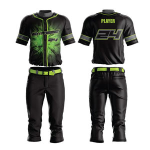 Maillot de Baseball Softball Personnalisé pour Hommes Respirant Vente en Gros Chemises à Broderie Unie Maillot de Baseball Softball Vierge Personnalisé - Product Image 1