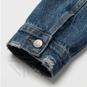 Chaqueta de Mezclilla Blanca Extra Grande para Hombre con Capucha, Chaqueta de Mezclilla de Invierno, Abrigo Cálido, Colección de Moda - Product Image 6