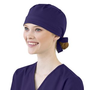 Gorro Quirúrgico Absorbente de Sudor con Logotipo Personalizado, Tela Jersey de Spandex/Poliéster, Gorros de Enfermera para Mujer con Cola de Caballo, Talla Ajustable para Doctoras - Product Image 5