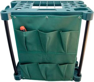 Modern Design Home Household Garden Tool <b>Rack</b> Durable Quality <b>Plastic</b> Dark Green Hand Tools Organizer - Product Image 4