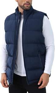 Venta Directa de Fábrica, Chaleco Acolchado Personalizado de Alta Calidad, Transpirable, con Cierre Completo, para Hombre, Ropa de Abrigo Informal de Invierno - Product Image 2