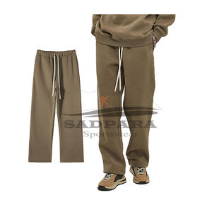 Pantalon de survêtement évasé personnalisé de haute qualité pantalon de survêtement coupe ajustée vêtements de sport décontractés à la mode confortable pantalon pour hommes en coton éponge - Product Image 2