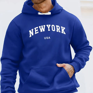 Personnalisé 100% Polyester Hommes Surdimensionné Polaire Sweat À Capuche Épaissie Épaule Goutte Conception Poche Hiver Saison Plaine - Product Image 1