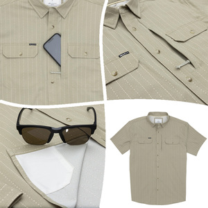 Fabricante de camisetas deportivas Spf Jersey Crop, camisa de pesca personalizada con botones. - Product Image 3