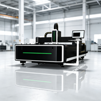 Machine de découpe laser à fibre CNC LM-1530AF, source Raycus/JPT, système CypCut pour le traitement de diverses tôles métalliques