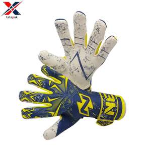 Gants de gardien de but en cuir unisexe professionnels, évacuation de l'humidité, antidérapants, pour enfants et adultes, haute qualité, utilisation en extérieur pour le football - Product Image 5