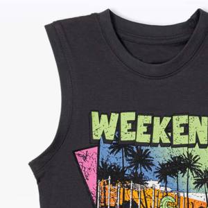 OEM personalizado al por mayor de los niños de los hombres desgaste del gimnasio chaleco camiseta unisex para correr culturismo de talla grande de punto camiseta sin mangas sublimación - Product Image 2