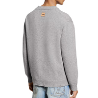 Maßgefertigter Luxus-Schwergewichts-Chunky-Strickpullover aus Wolle, Kaschmir und Polyamid-Mischung für Herren, Premium Intarsia Winter Designer Vorderseite