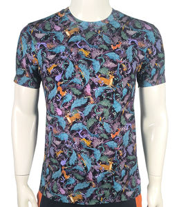 Camiseta de algodón 220 GSM de alta calidad con cuello redondo para hombre, diseño personalizado impreso Digital, venta al por mayor de proveedor de Bangladesh - Product Image 1