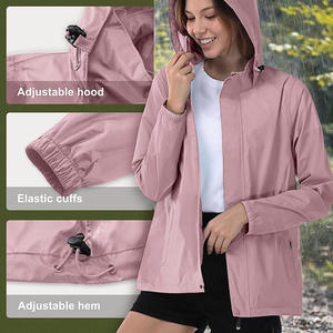 Chaqueta cortavientos Softshell ligera para mujer de marca personalizada, diseño impermeable y reflectante, descuentos por pedidos a granel - Product Image 4
