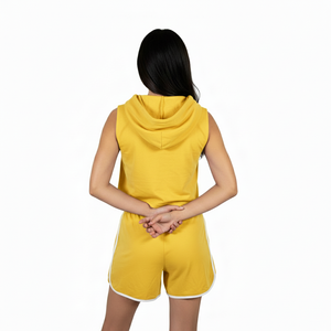 New Women Casual Fall Winter <b>Hoodie</b> <b>Shorts</b> <b>Set</b> Custom Logo Warm Fleece Outfits Women Hoodies <b>and</b> <b>Short</b> <b>Sets</b> - Product Image 2