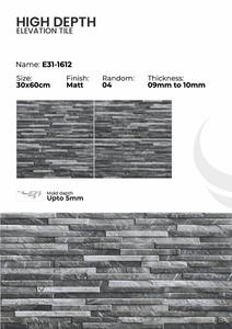 Carreaux de mur extérieur en porcelaine 300x600mm, extérieur moderne - Product Image 2