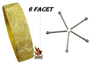 Herramientas de fabricación de diamantes de joyería, herramientas de PIN facetado de punto opaco de diamante para superficie opaca de oro y plata, 6 facetas - Product Image 3