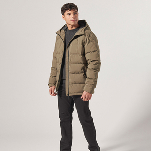 Wholesale Premium Quality Men's Winter Bubble <b>Puffer</b> <b>Jacket</b> <b>Thin</b> Padded Coat with Stand Collar High Street Style OEM Available - Product Image 4