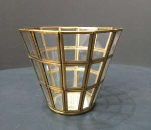 Votive décorative en laiton et verre/miroir utilisée pour les produits de bijouterie / vitrine et stockage Fournisseur de vitrines et de stockage en provenance d'Inde - Product Image 4