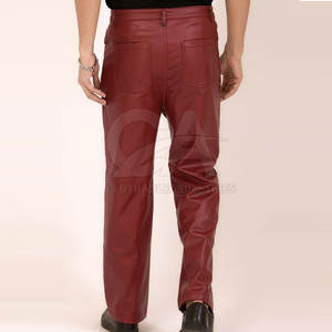 Pantalones de Cuero para Hombre para Uso en Exteriores, Pantalones de Cuero Más Vendidos, Pantalones de Cuero de Nuevo Estilo, Pantalones de Cuero para Hombre con Diseño Personalizado - Product Image 3