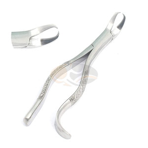 Forceps manuels de qualité supérieure en acier inoxydable pour l'extraction des racines # 16 Molaire inférieure universelle en corne de vache de haute qualité pour extraction dentaire MOL - Product Image 1