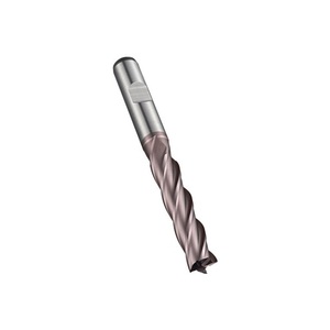 Milling <b>Cutter</b> HSS-E-PM TiCN 30 Degrees D.10mm Cutting <b>Edge</b> Length 45mm Z.4 - Product Image 1
