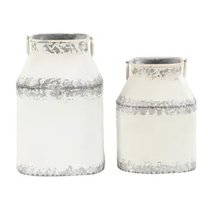 Vente en gros, derniers vases à fleurs en fer à finition martelée, nouveau pot de fleurs en métal et aluminium pour les mariages - Product Image 2