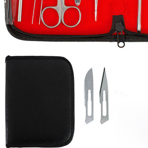 Kit de dissection chirurgical mineur personnalisé OEM, 12 pièces, manuel, réutilisable, certifié CE, argent, matériau de haute qualité, nouveau style - Product Image 5