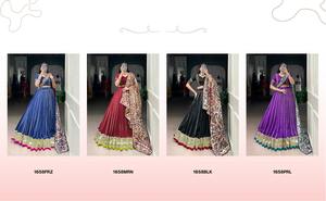 Nuevo hermoso vestido de novia Lehenga clásico imperio con bordado de lentejuelas Pure Chanderi Zari tejido cintura Natural - Product Image 6