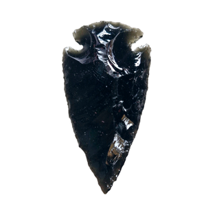 Pierre de pointe de flèche en obsidienne noire de la meilleure qualité |   Meilleure qualité |   Meilleur prix de gros |   Crescent en verre métaphysique - Product Image 1