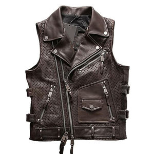 Blouson de moto unisexe en cuir noir coupe-vent à manches longues 2026 – Couleurs personnalisées, logo sur le devant, export en gros, pour adultes - Product Image 1