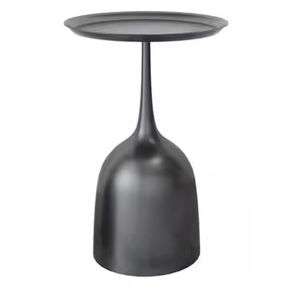 Décor à la maison ferme salon Accent rond café Table d'appoint pays Vintage meubles noir enduit de poudre Table d'extrémité - Product Image 1