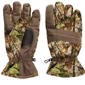 Gants de chasse en cuir légers pour hommes - Respirants, anti-humidité, fermeture auto-agrippante, design à doigts complets pour la chasse en extérieur - Product Image 1