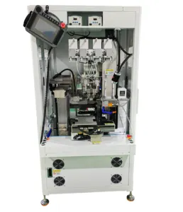 Hot Sell Fully Automatic Double-Ended Iron Soldering Electronic Board PTFE Wire Feeding Soldering Machine