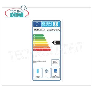 Equipo de Refrigeración para Cocina Comercial, Refrigerador Forcold de 1 Puerta, 429 Litros, Temperatura Ventilada -2/+8C, Clase D - Product Image 2