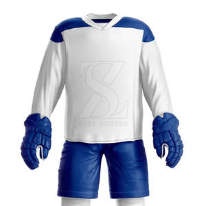 Ropa de equipo Uniforme de hockey sobre hielo de color personalizado de alta calidad 100% Poliéster para la venta en línea - Product Image 5