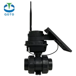 QT Electric Pvc Ball Valve With Electric Actuator 2way Dn50 Electric Motorized Upvc/cpvc/pvc Ball Valve Water Plastic Thread