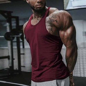 Custom mens tank top sleeveless with high quality cotton plain tank top men for workout Casual Breathable - Product Image 4