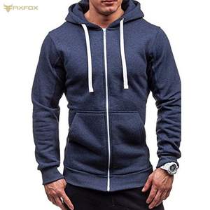 Custom Cotton Interlock High Quality Oversized <b>Full</b> <b>Zip</b> <b>up</b> <b>hoodie</b> Designer Heavyweight blank pullover Hoodies for Men - Product Image 3
